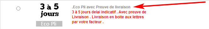 eco pli avec preuve de livraison